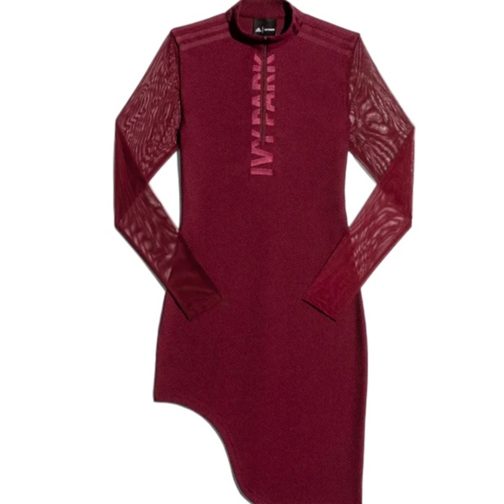 Ivy Park symmetrical burgundy dress